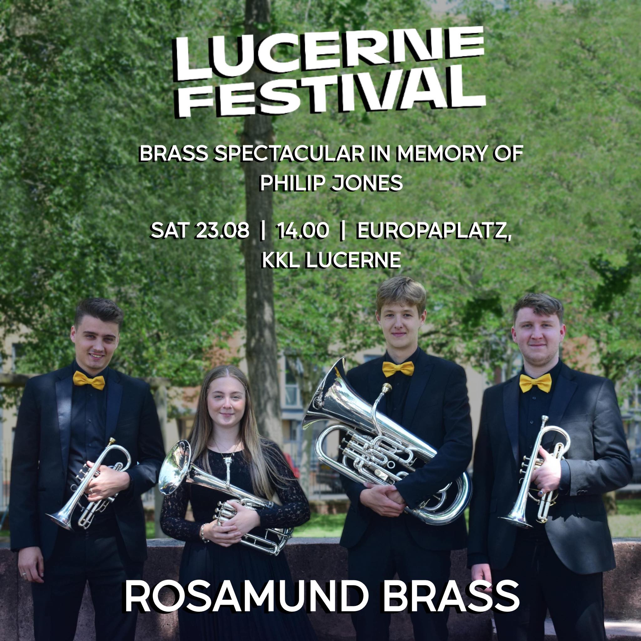 Rosamund Brass performing at Lucerne Festival
