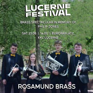 Rosamund Brass performing at Lucerne Festival